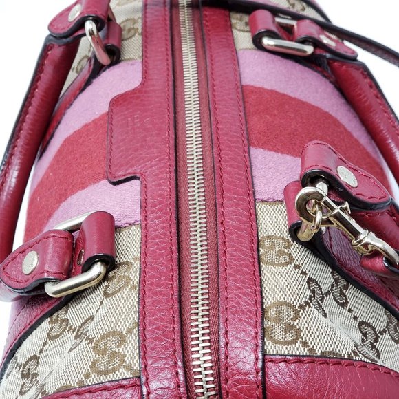 Gucci Canvas Vintage Small Boston Satchel Bag - Picture 5 of 16